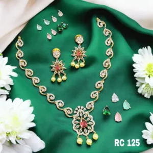 changeable ad stone trendy necklace set for women