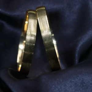 gold finish 5 mm plain bangle