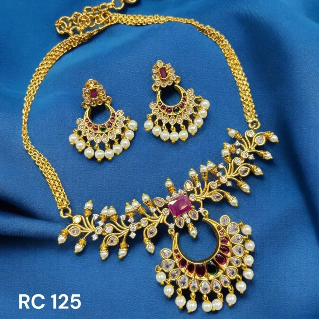 chandbali pendant mat finish kodi design choker for women chandbali pendant mat finish kodi design choker for women