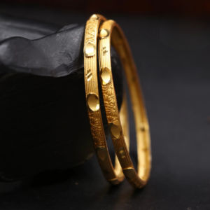 gold forming unique pattern bangles