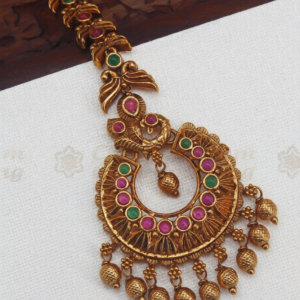 nagas jewellery antique peacock design nethichutti