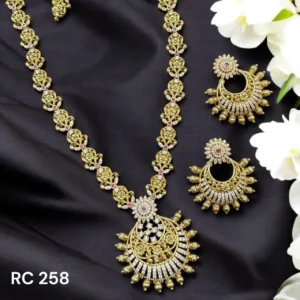 antique finish simple flower haram