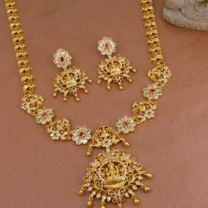 premium lakshmi multi stone haram