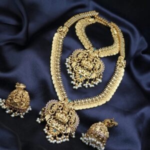 antique finish lakshmi coin temple design combo set