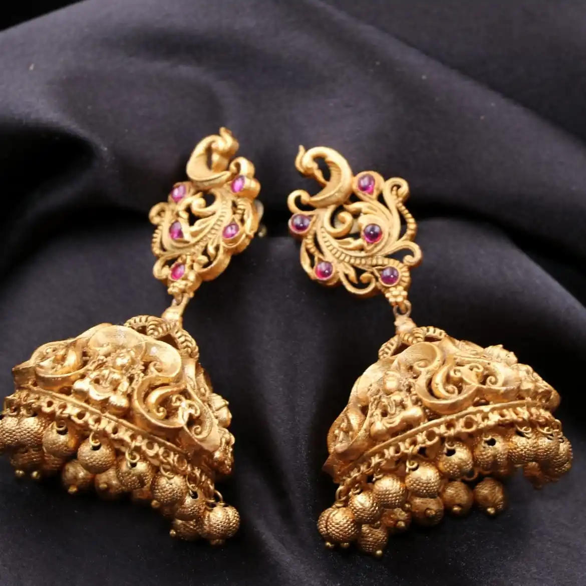 antique peacock stud with balls hanging jimikki antique peacock stud with balls hanging jimikki