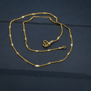 gold finish link chain with star design chain 18