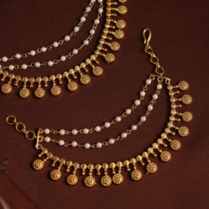 seetha matte pearl layer earchain