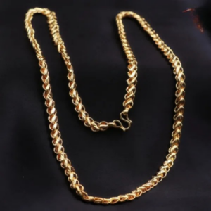 gold finish kerala traditional design link chain