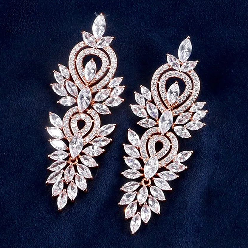 bejewelled rose gold earrings bejewelled rose gold earrings