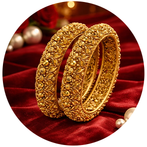 Home Gold Finish Bangles