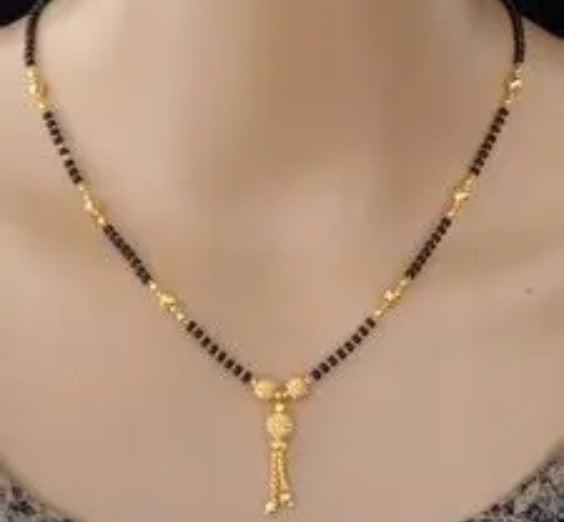 elegant single layer black beads chain with drop pendant elegant single layer black beads chain with drop pendant
